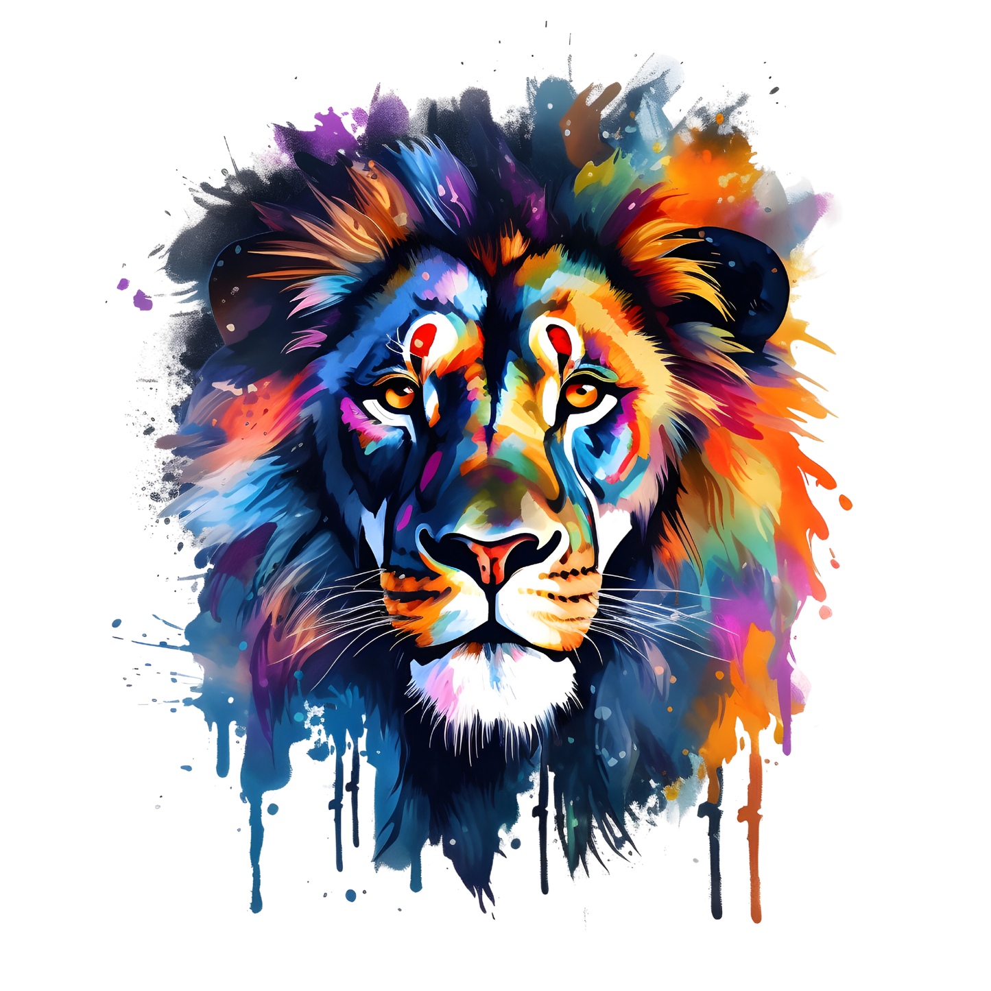 Bügelbild Tiere Neon
