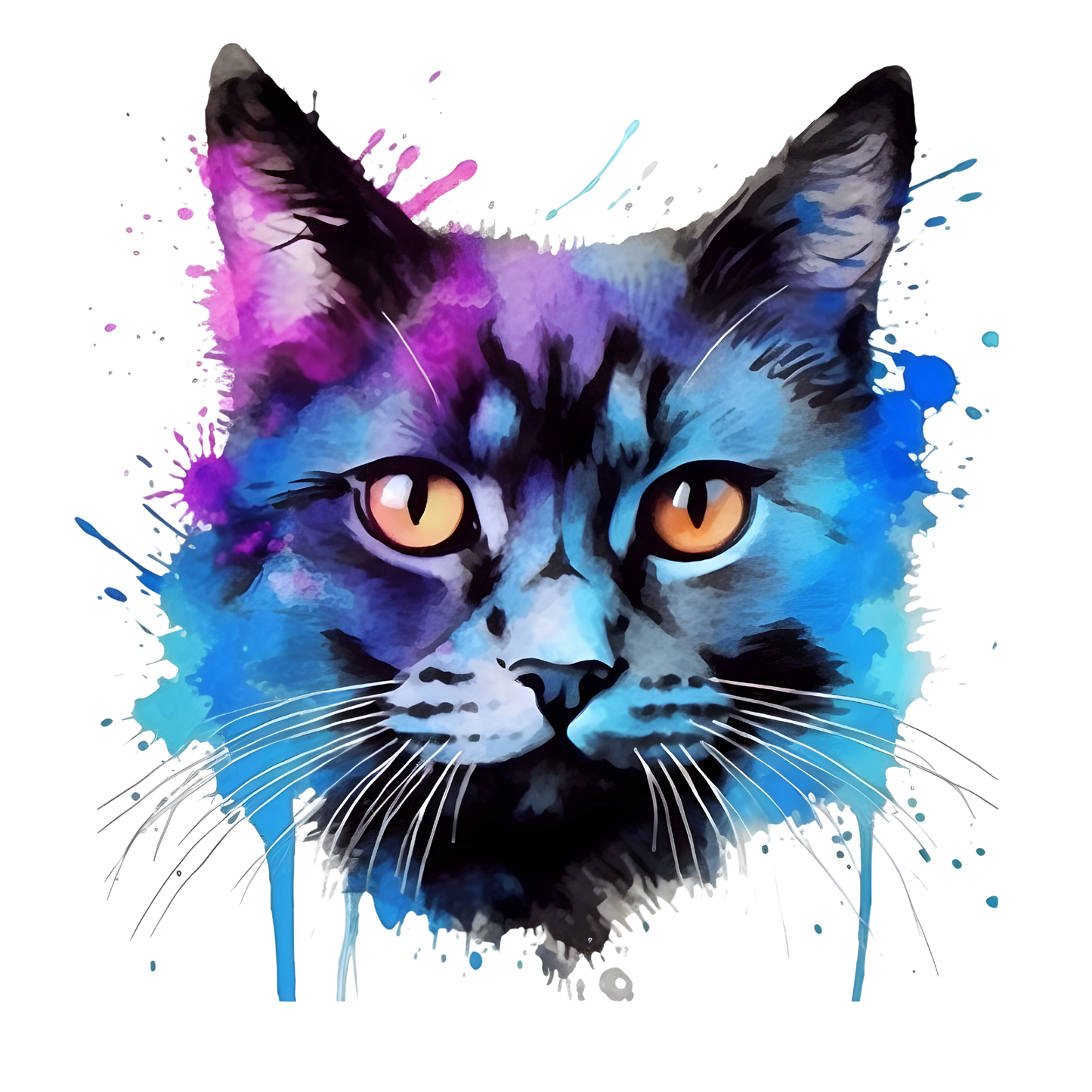 Bügelbild Tiere Neon