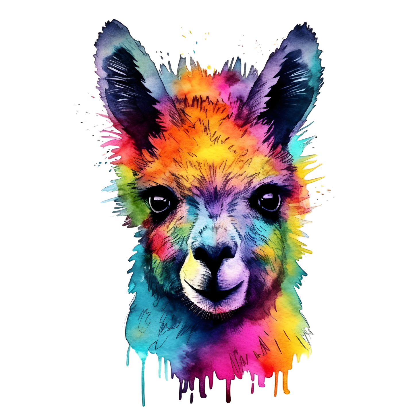 Bügelbild Tiere Neon