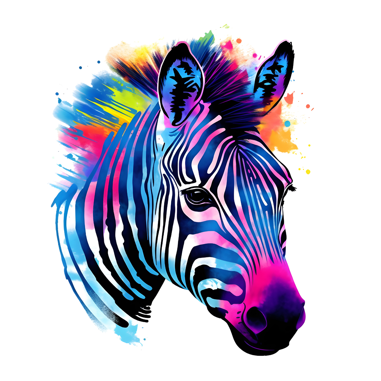 Bügelbild Tiere Neon