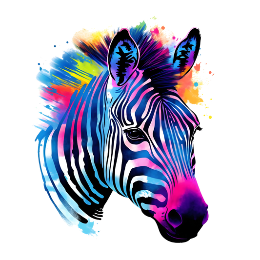 Bügelbild Tiere Neon