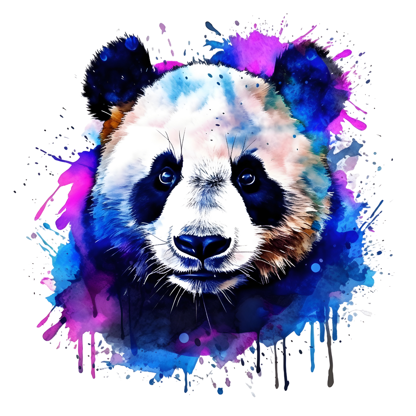 Bügelbild Tiere Neon