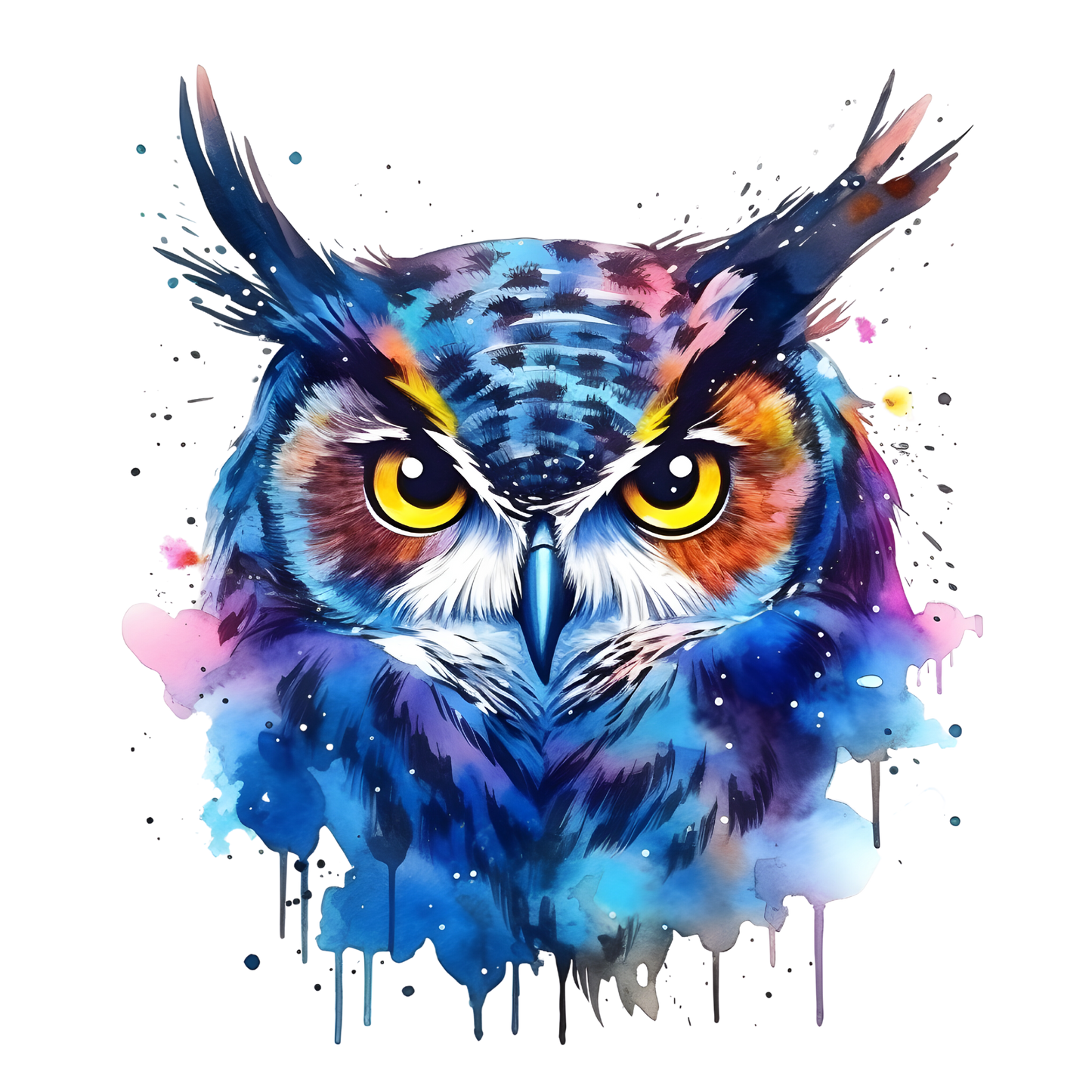 Bügelbild Tiere Neon